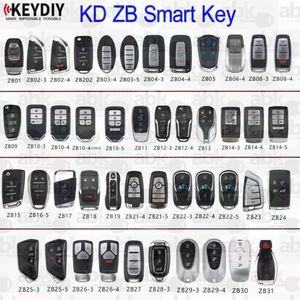 KD ZB smart keys